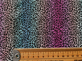 Tissu en coton imprimé numérique Little Johnny Rainbow Leopard, multicolore